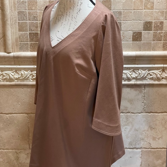 Mark Zunino camel tunic top - Picture 3 of 10